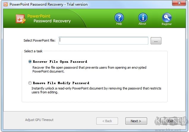 PPT密碼破解工具(PowerPoint Password Recovery)